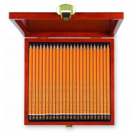 KOH-I-NOOR zestaw ołówków grafitowych 1500 [8B-10H] [drewniane opakowanie]
