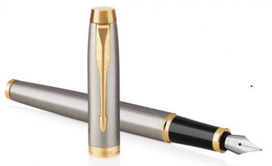 Pióro wieczne Parker IM Core Brushed Metal GT (F)