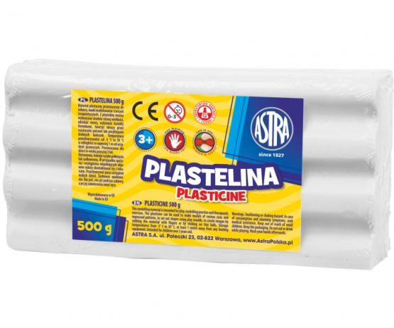 ASTRA plastelina 500g biała 