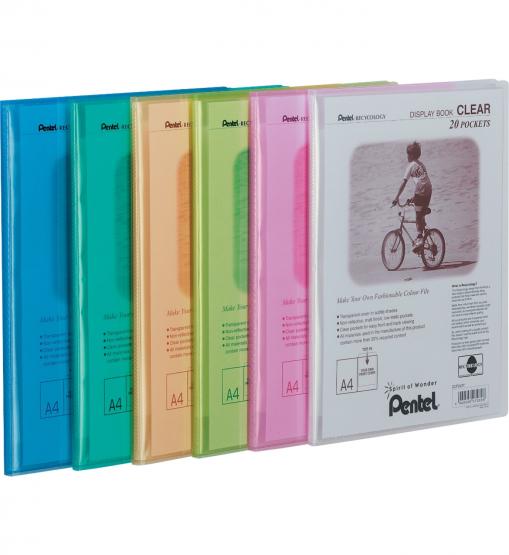PENTEL album ofertowy 20 koszulek CLEAR seledynowy 