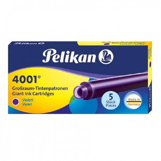 PELIKAN naboje do piór długie fioletowe GTP/5 4001