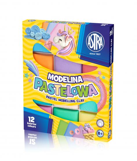 ASTRA modelina 12 kolorów pastelowa