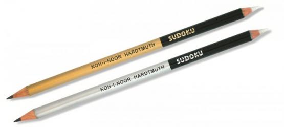 KOH-I-NOOR ołówek z gumką SUDOKU 2B dwustronny