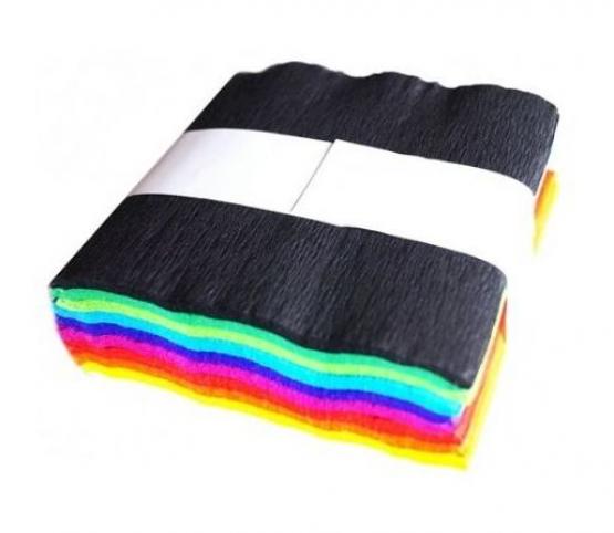 Bibuła marszczona kostka mix