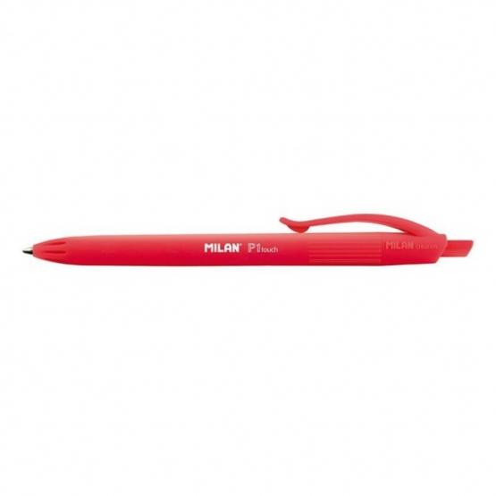 MILAN długopis P1 RUBBER TOUCH czerwony