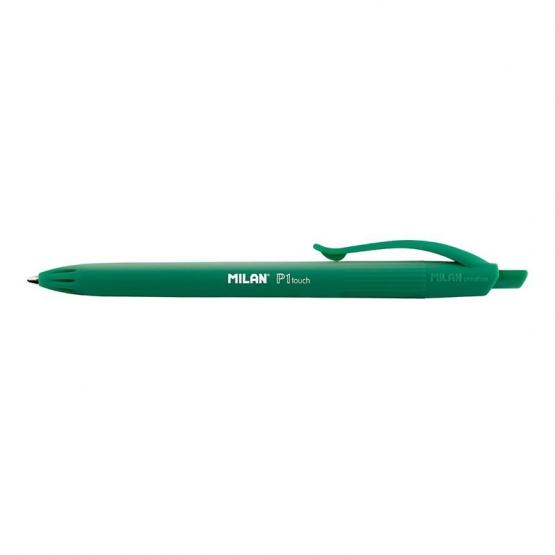 MILAN długopis P1 RUBBER TOUCH zielony