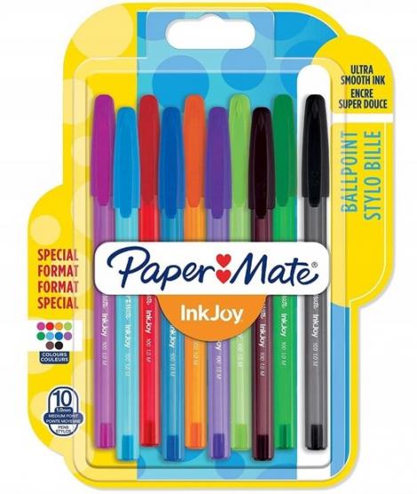 PAPER MATE zestaw długopisów kolorowych Ink Joy [10sztuk]