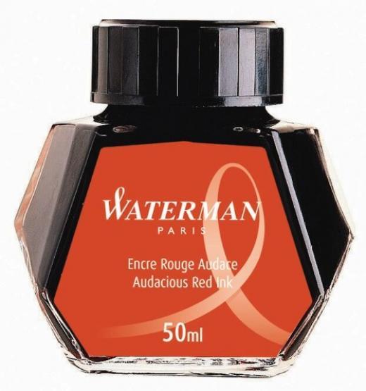 Waterman atrament w butelce 50ml - czerwony