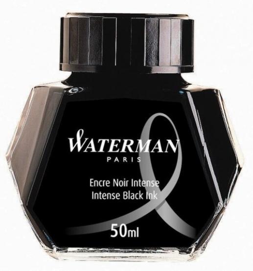 Waterman atrament w butelce 50ml - czarny