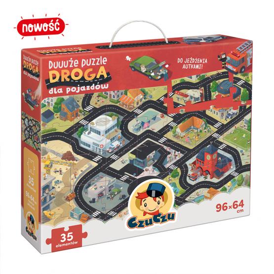 CzuCzu Duże Puzzle Droga dla Pojazdów 3+