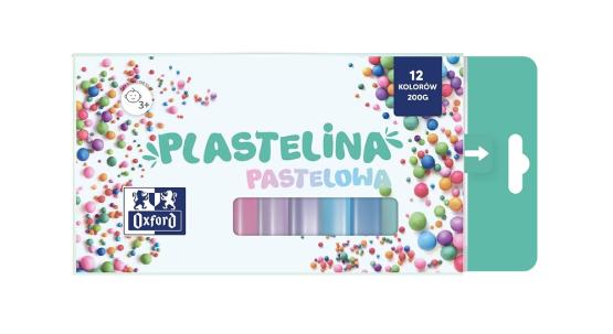 OXFORD plastelina 12 kolorów pastelowa