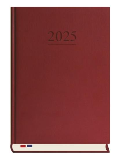 Michalczyk i Prokop kalendarz Stacjonarny A4 T-229V-B skóra bordo 2025