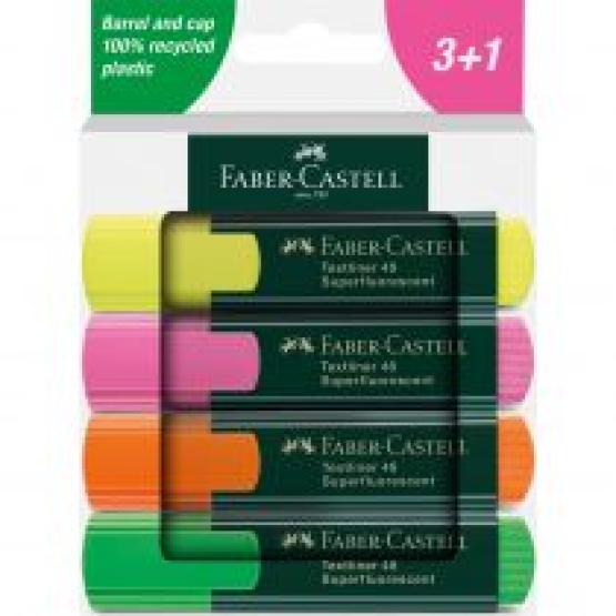 Faber Castell zestaw zakreślaczy Textliner 1548 [4 kolory]