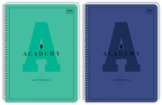 Kołozeszyt A5 80 kartek w linię INTERDRUK ACADEMY hybrid