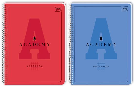 Kołozeszyt A5 80 kartek w kratkę INTERDRUK ACADEMY hybrid