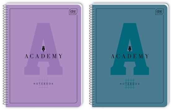 Kołozeszyt A4 80 kartek w kratkę INTERDRUK ACADEMY hybrid
