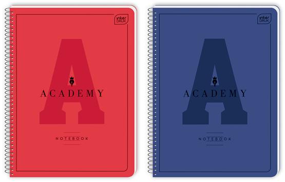 Kołozeszyt A4 80 kartek w linię INTERDRUK ACADEMY hybrid