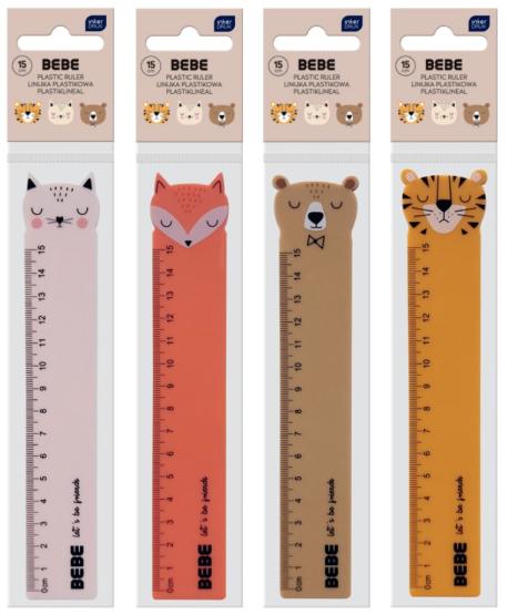 INTERDRUK linijka BEBE FRIENDS 15cm
