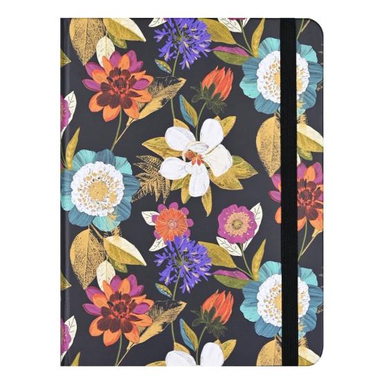Notatnik A5 z gumką Floral Elegance PETER PAUPER