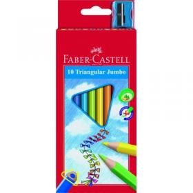 Kredki ołówkowe trójkątne Junior Grip 10 kolorów FABER CASTELL
