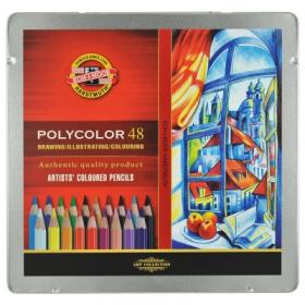 Kredki ołówkowe POLYCOLOR 48 kolorów KOHINOOR [metalowe opakowanie]
