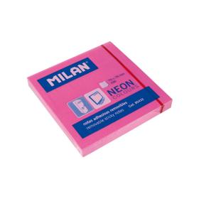 Karteczki samoprzylepne MILAN różowe neon [100 szt]