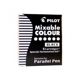 Naboje do pióra PILOT Parallel Pen [kolor czarny] 6 sztuk