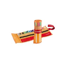 Zestaw cienkopisów STABILO POINT 88 [25 kolorów + 5 neonowych] w piórniku