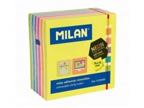 Karteczki samoprzylepne MILAN 76x76 mix neon [400 szt]