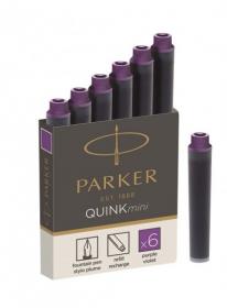 Naboje Parker Quink mini  kolor purpurowy