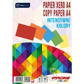 INTERDRUK papier kolorowy A4 intensywny [5 kolorów x 20 arkuszy]