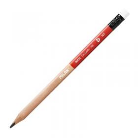 MILAN ołówek trójkątny MAXI HB z gumką