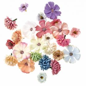 DP CRAFT kwiaty z tkaniny (24 szt)