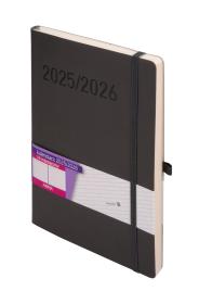 ANTRA kalendarz B5 2025/2026 18 mcy  czarny