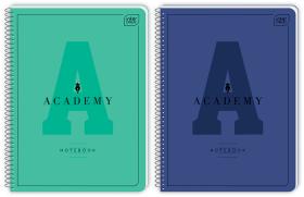 Kołozeszyt A5 80 kartek w linię INTERDRUK ACADEMY hybrid