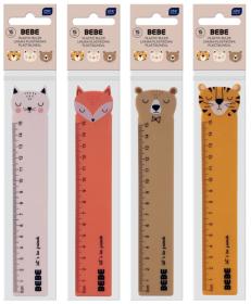 INTERDRUK linijka BEBE FRIENDS 15cm