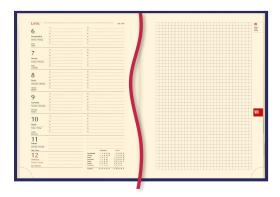 Kalendarz Klasyczny B5 skóra czarny 